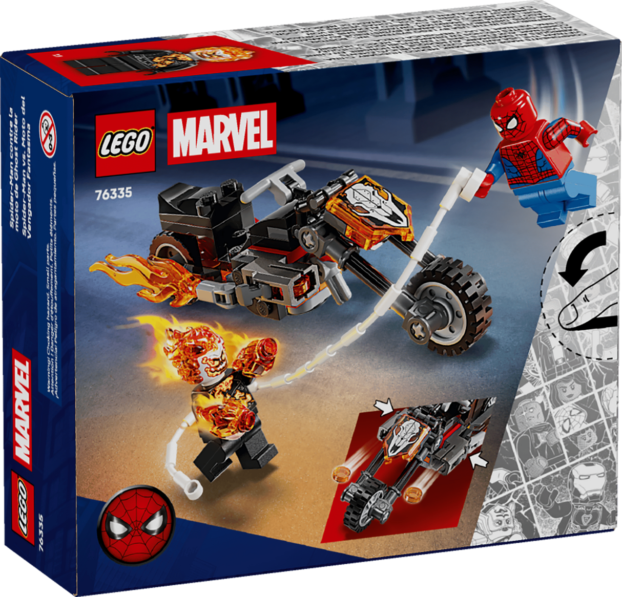 LEGO Marvel 76335 Spider-Man vs. Ghost Rider Motorcycle