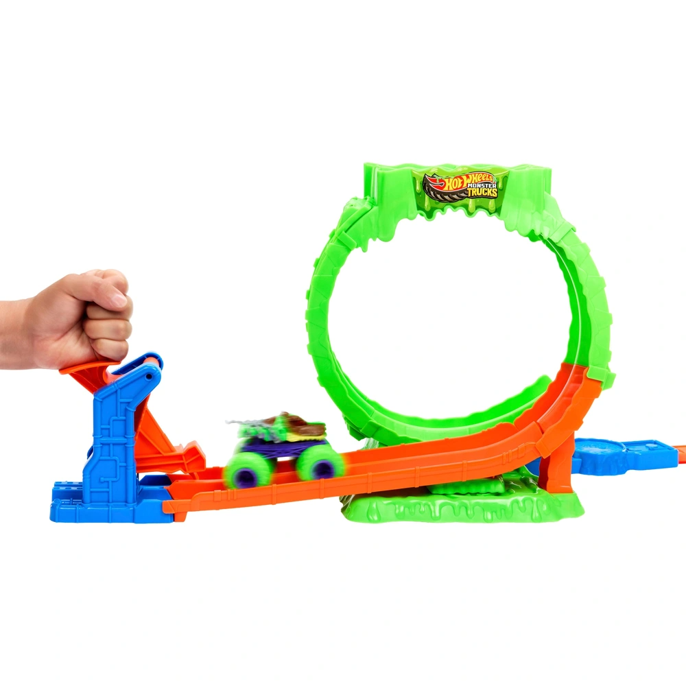Hot Wheels Monster Trucks Mutant Chaos Loop Challenge Playset