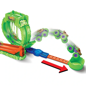Hot Wheels Monster Trucks Mutant Chaos Loop Challenge Playset