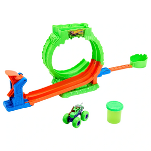 Hot Wheels Monster Trucks Mutant Chaos Loop Challenge Playset