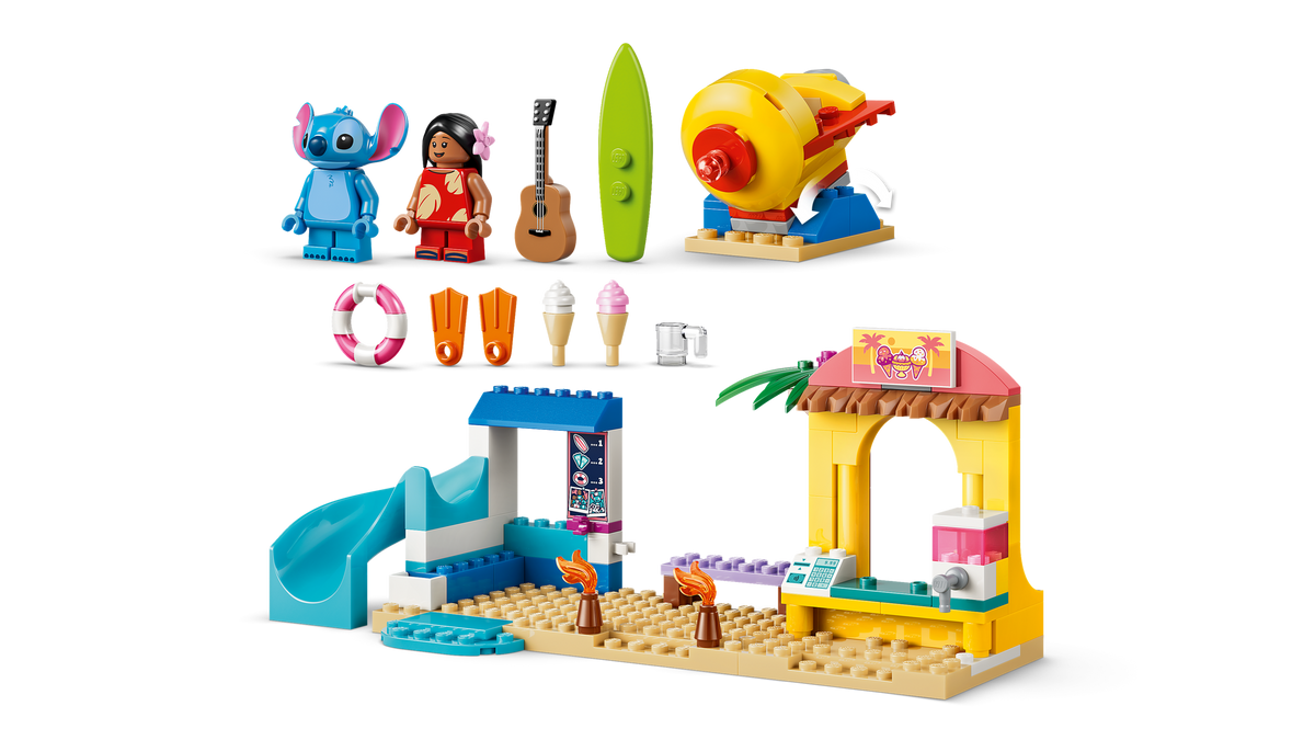 LEGO Disney 43280 Beach Fun with Lilo & Stitch