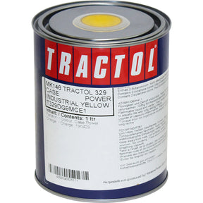 TRACTOL Case Power Industrial Yellow High Gloss Paint 1 Litre - Durable Finish for Agricultural & Construction Equipment - MK146