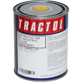 Tractol Paint M.F. Industrial Yellow 1L - High Gloss Finish for Agricultural & Construction Equipment - MK9