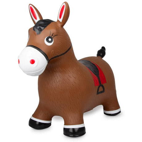 JAMARA - HoppyDoo Brown Horse Bouncy Toy with Pump