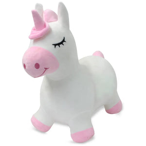 JAMARA - HoppyDoo Plush Unicorn Bouncy Hopper (Pump Included)