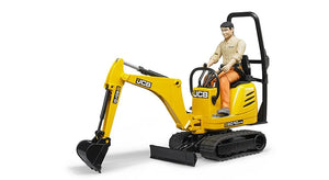 Bruder JCB Micro Excavator 8010 with figure