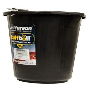 Jefferson 15 Litre Tuff-Bull Bucket (Black)