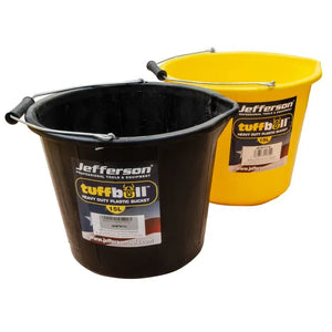 Jefferson 15 Litre Tuff-Bull Bucket (Black)