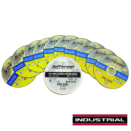 Jefferson 4.5" x 1mm INOX Cutting Disc 22mm Bore (Case of 10)