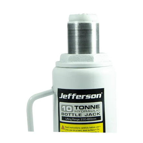 Jefferson 10 Tonne Bottle Jack - Heavy-Duty Steel with Hydraulic Cylinder