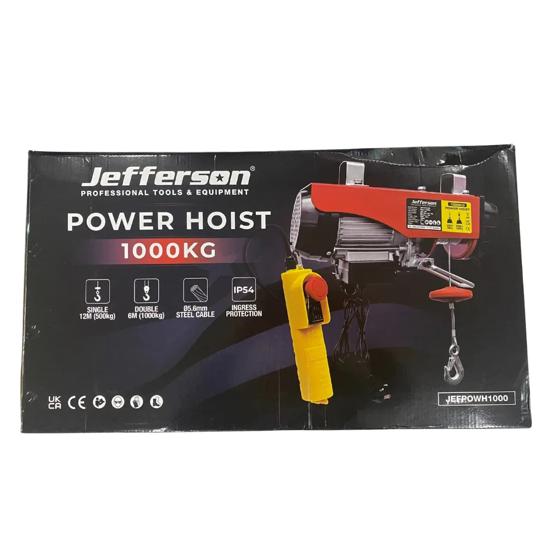 Jefferson 1000kg Power Hoist (230v)