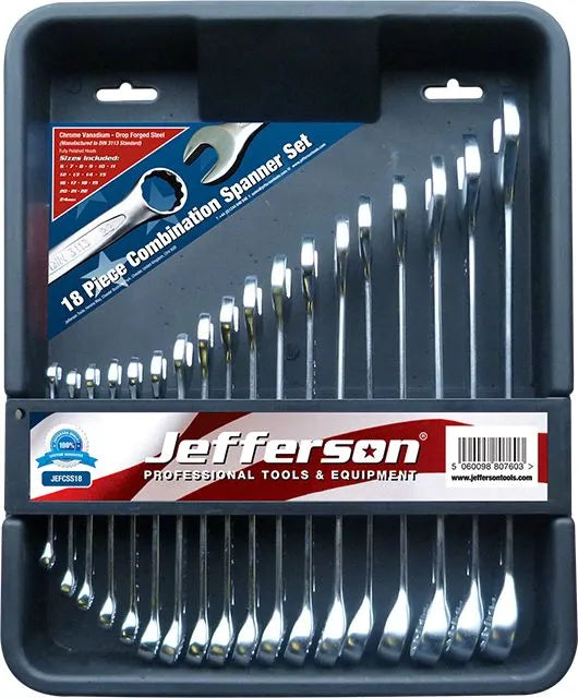 Jefferson 18Piece Combination Spanner Set