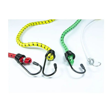Jefferson 20pc Assorted Elastic Straps - High Quality Bungee Cords with Coated Steel Hooks