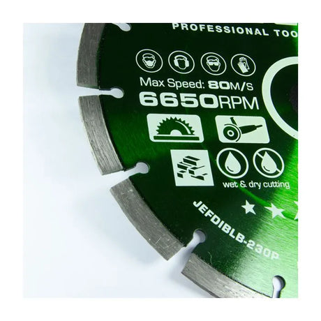 Jefferson 230mm Diamond Blade Professional (Green) 