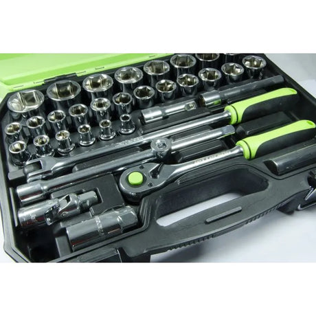 Jefferson 24 Piece 1/2" Drive Socket Set with 72 Tooth Ratchet