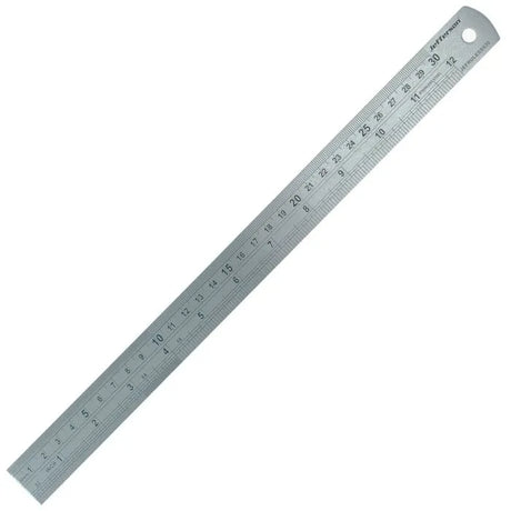 Jefferson 30cm Stainless Steel Ruler