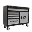 Jefferson 5 Drawer Professional Work Station Grey