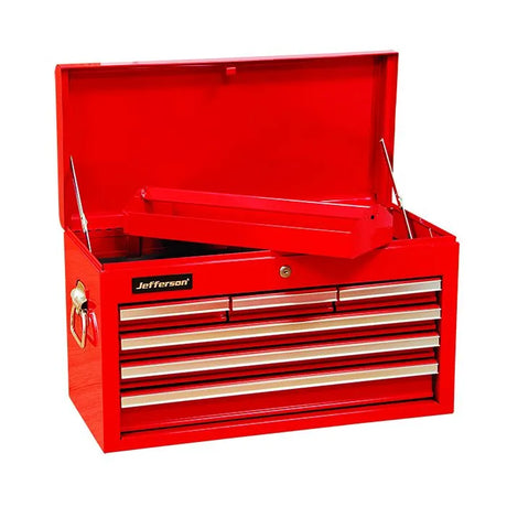 Jefferson 6 Drawer Top Chest - Red