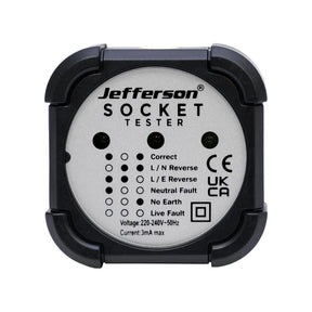 Jefferson Socket Tester - Rapid 3-Wire Receptacle Fault Detection