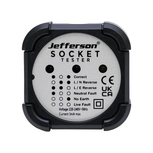 Jefferson Socket Tester - Rapid 3-Wire Receptacle Fault Detection