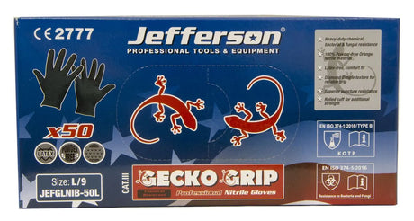 Jefferson Black Nitrile Gloves