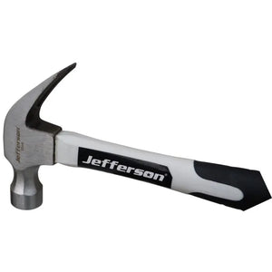Jefferson 16 oz Fibreglass Claw Hammer - Durable Anti-Vibration Handle
