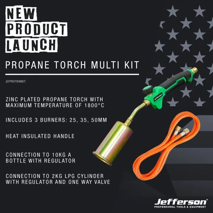 Jefferson Propane Torch Multi Kit with 2m Hose