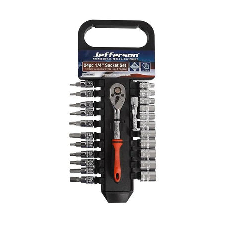 24 Piece 1/4" Drive Socket Set