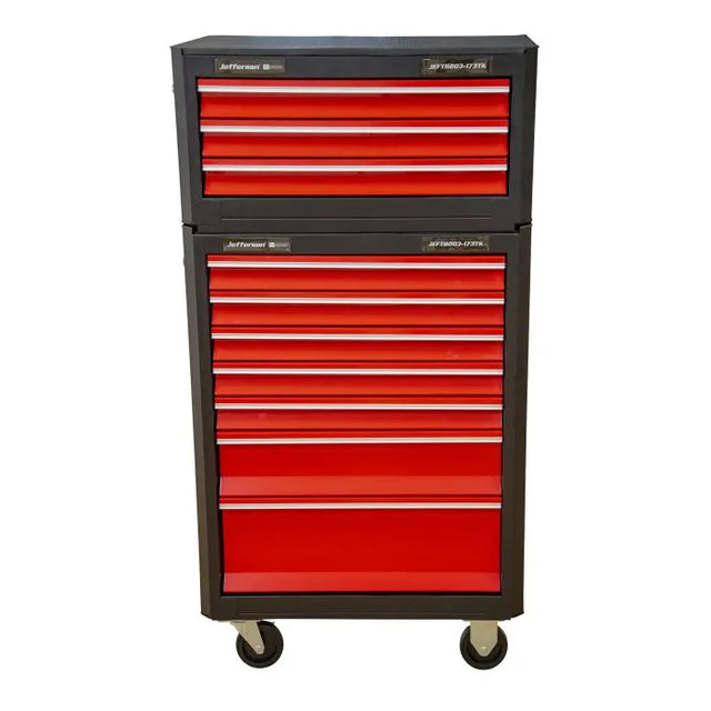 Jefferson 7+3 Drawer Professional Tool Chest | 173-Piece Tool Kit | Heavy-Duty Storage