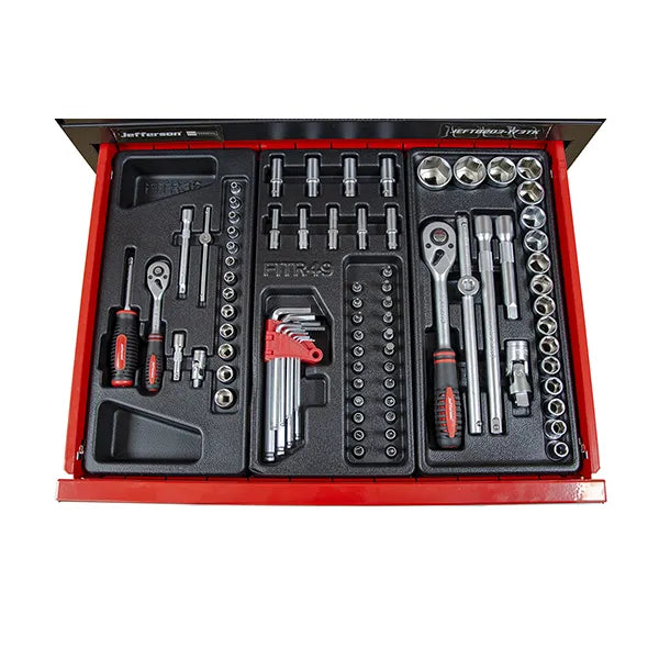 Jefferson 7+3 Drawer Professional Tool Chest | 173-Piece Tool Kit | Heavy-Duty Storage