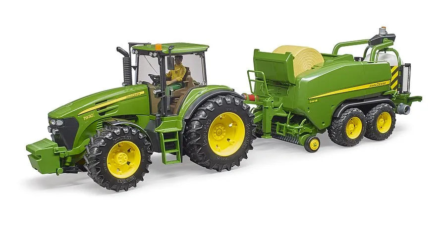 Bruder John Deere C441R Round Baler & Wrapper