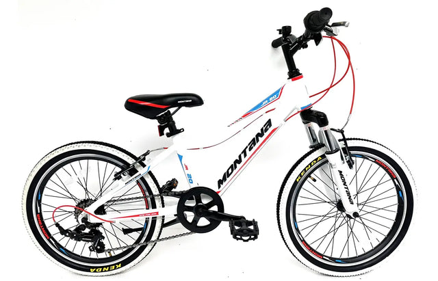 Montana Junior 20" Bike - White, Red, Blue | Alloy Frame & Shimano 6-Speed