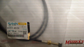K1211-45150 Kubota Engine Wire - OEM Throttle Cable for Accelerator Lever