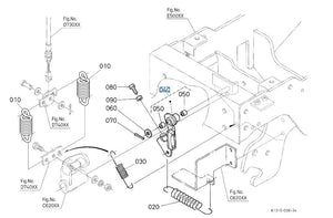 K1310-95040 Kubota Brake Kit PTO - Complete PTO Brake Assembly for G Series