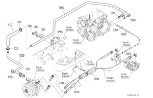 K2063-16634 Kubota HOLDER,CYLINDER RH for G23-LD Steering Linkage