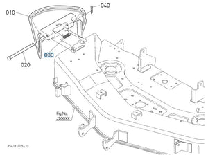 K5112-72132 Kubota Discharge Cover Spring - OEM Tension Spring for RCK Decks