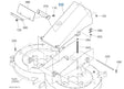 K5433-72725 Kubota Front Duct Cover - OEM Discharge / Duct Front Cover for RCK48-G23 Decks