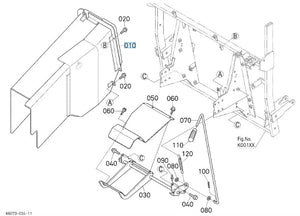 K6073-63980 Kubota Duct for GCK500HD G18 & G21HD Decks