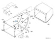 K6304-63520 Kubota Right-Hand Bag Frame for GCK370GREC2