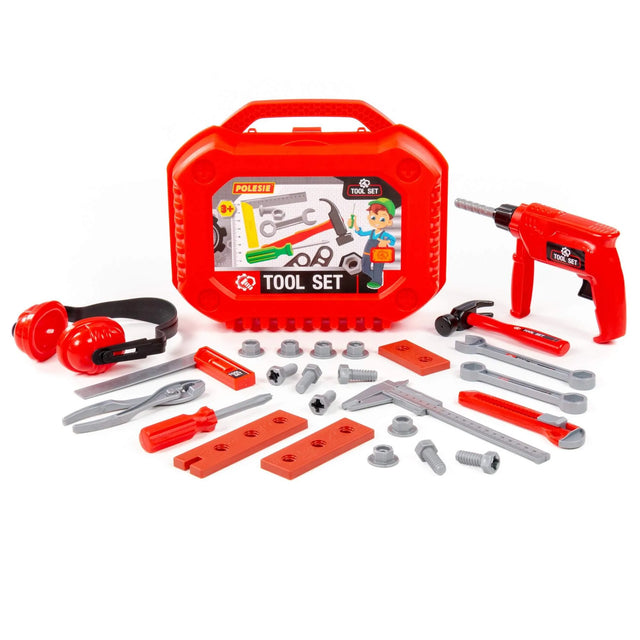 Kids Red Toolset 27 Piece Set