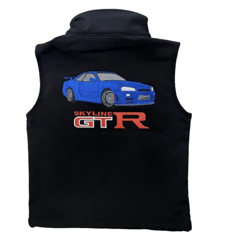Kids Skyline GTR Gilet - Water Resistant Softshell Car Vest