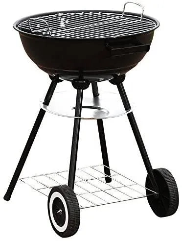 Kingfisher BBQ4 22-inch Kettle BBQ - Black