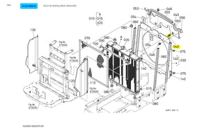 Kubota 01027-50616 Bolt SEMS (Large Washer) – OEM Radiator, Grille & Dashboard Fastener