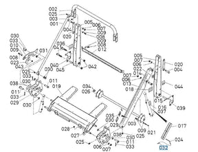 Kubota 00106-00720 Beta Pin - REF4017ZN Fastening Clip for GCD900 Frames