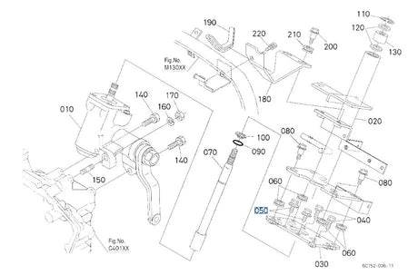 Kubota 01125-50830 SEMS Bolt - Genuine Bolt for Hydraulic, Hood & Fuel Components