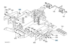 Kubota 01133-51035 SEMS Bolt - OEM Fastener for Front Axle, Frame, Step & Gear Components