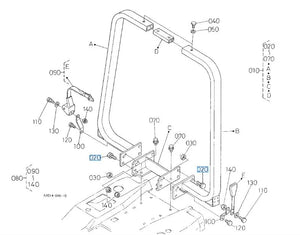 Kubota 01133-51235 SEMS Bolt - OEM Fastener for Hydraulic Pump, Steering, Drive Shaft & Frame