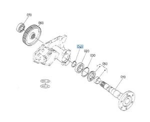 Kubota 04612-00500 External Circlip – OEM Clip for Axle, Steering & Differential Systems B & G Series