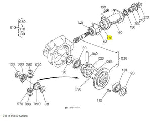 Kubota 04811-50550 O-ring | Genuine Hydraulic & Differential Seal