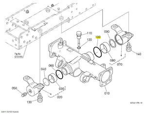 Kubota 04811-50700 Ring | OEM Replacement for Front Axle, Differential, and Hydraulic Systems